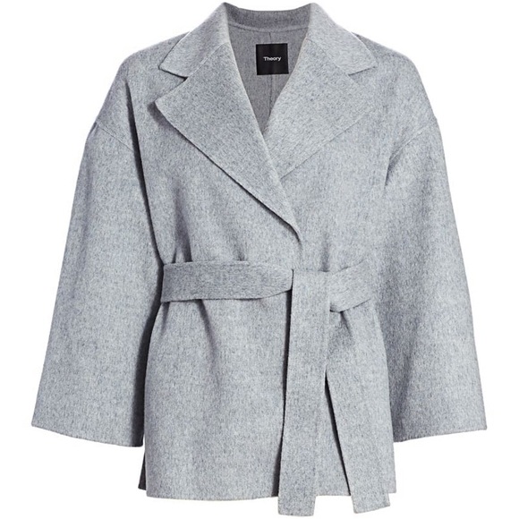 Theory Jackets & Blazers - Theory Wool & Cashmere Wrap Robe Jacket Sz $595